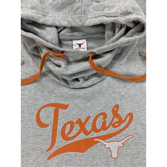 Texas Longhorns Cowl Neck Campus Hoodie Sweatshirt (Women's 2XL) Sparkle Gray - Picture 2 of 12